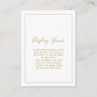 Minimalistische gouden display shower