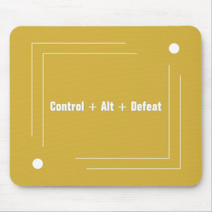 Minimalistische gouden grappige quote muismat