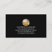 Minimalistische Gouden Handyman Tools Visitekaartje (Achterkant)