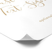 Minimalistische Gouden Kaarten & Geschenken Met Ei Poster (Hoek)