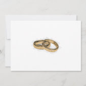 Minimalistische gouden typografie bedankkaart (Achterkant)