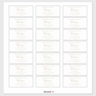 Minimalistische goudgastnaam Weddenschap voor Stic Sticker