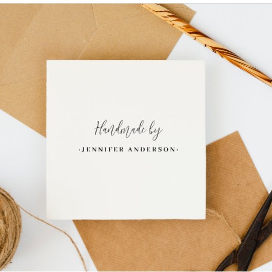 Minimalistische grafische handgemaakte aangepaste   zelfinktende stempel