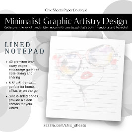 Minimalistische Grafische Kunst Notitieboek Notitieblok