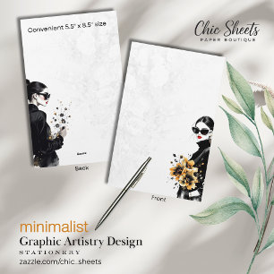 Minimalistische Grafische Kunst Ontwerp Briefpapie Briefpapier