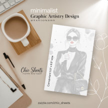 Minimalistische Grafische Kunst Schrijfwaren