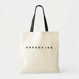 Minimalistische Grappige Kinderloze Kattenvrouw Tote Bag