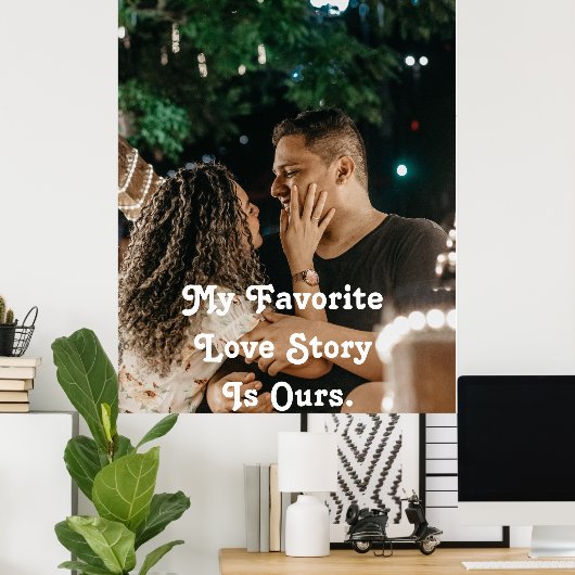 Minimalistische Gratitude Koppel Fotoliefde Poster (Thuiskantoor)