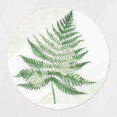 Minimalistische Green Fern bruiloft Labels (Design 2)