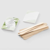 Minimalistische Green Fern Trouwprogramma Fan Handwaaier (Niet-gemonteerd)