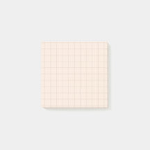 Minimalistische Grid Post-it® notes in Champagne T