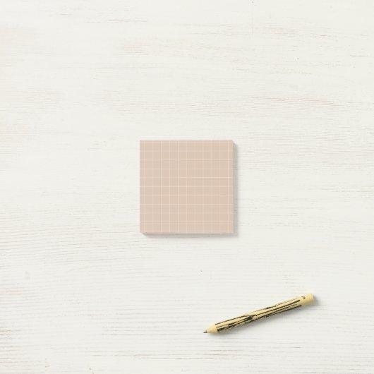 Minimalistische Grid Post-it® notes in zandstenen  (Op bureau)