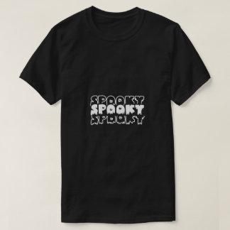 Minimalistische Griezelige – Halloween-typografie T-shirt