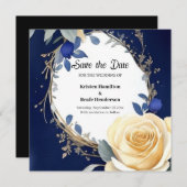 Minimalistische grillige rustieke bruiloft save the date (Voorkant / Achterkant)