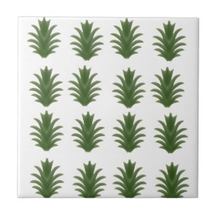 Minimalistische groene blad botanische papieren bo tegeltje
