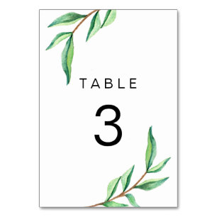 Minimalistische groene bladeren op witte bruiloft kaart