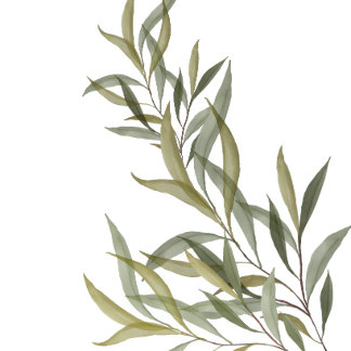 Minimalistische groene botanische bladeren werp ku kussen