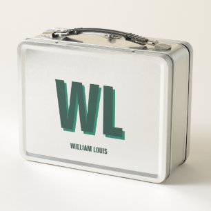 Minimalistische groene gepersonaliseerde monogram