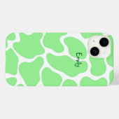 Minimalistische groene Koe print Case-Mate iPhone Case (Achterkant (horizontaal))