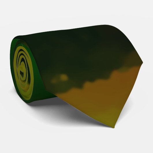 Minimalistische Groene Moderne Kunst Abstract Stropdas (Opgerold)