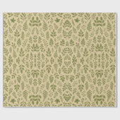 Minimalistische groene planten & varen cadeaupapier (Vlak)