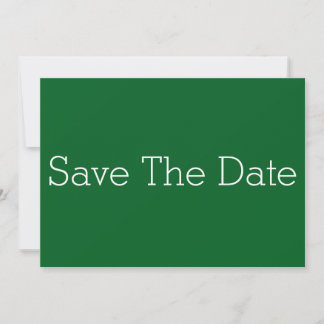 Minimalistische groene Save the date