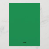 Minimalistische groene strepen St. Patrick's Day f Feestdagenkaart (Achterkant)