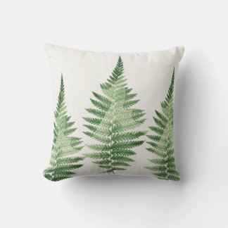 Minimalistische groene varen botanische illustrati kussen