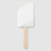 Minimalistische groene varen handwaaier (Achterkant)