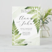 Minimalistische groene varen kaart (Staand voorkant)