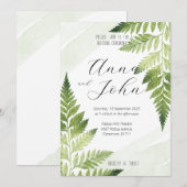 Minimalistische groene varen kaart (Voorkant / Achterkant)