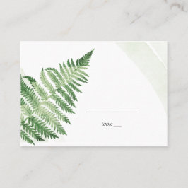 Minimalistische groene varen plaatskaartje