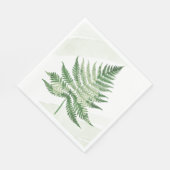 Minimalistische groene varen servet (Hoek)