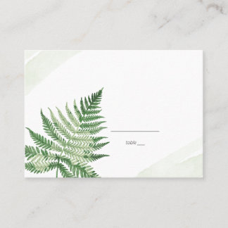 Minimalistische Groene Varens Plaatskaartje