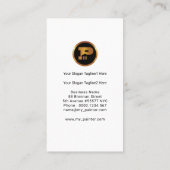 Minimalistische Groene Verfpenseel Witte Startverf Visitekaartje (Achterkant)