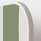 Minimalistische groene & witte pickleball-paddle pickleball paddle (Links Detail)