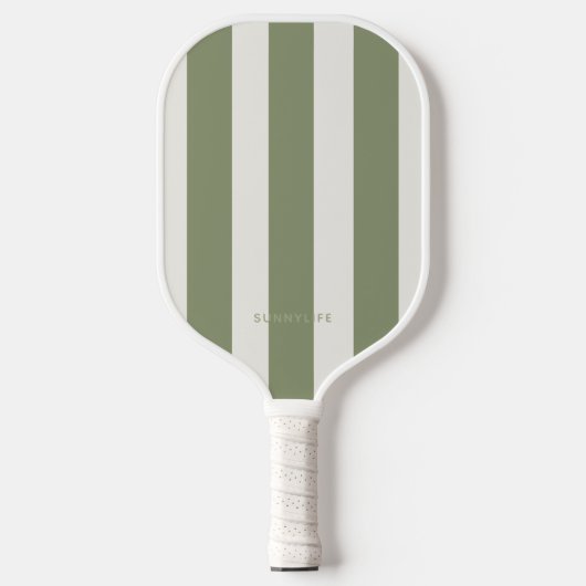 Minimalistische groene & witte pickleball-paddle pickleball paddle (Voorkant)