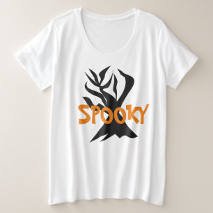 Minimalistische Halloween Griezeltje Boom Grote Maat T-shirt