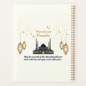 Minimalistische Halve Maan Ramadan Zegeningen Planner (Achterkant)