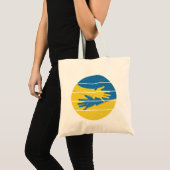 Minimalistische handen ondersteunen Oekraïne, spar Tote Bag (Voorkant (product))