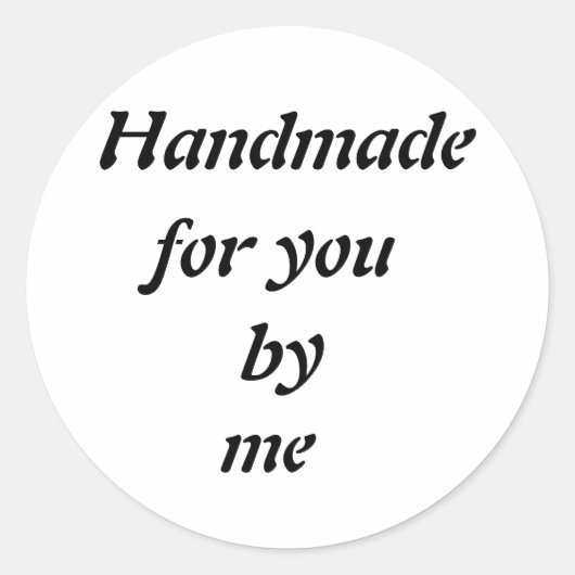 Minimalistische handgemaakte Sticker (Voorkant)