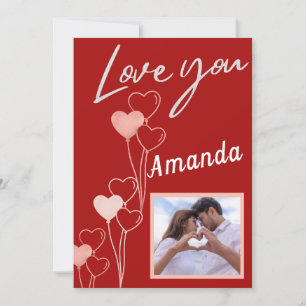 Minimalistische Happy Valentijnsdag Kaart