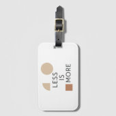 Minimalistische harmonie bagagelabel (Voorkant (verticaal))