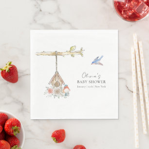 Minimalistische 'Hatching Soon' Baby Shower met Vo Servet
