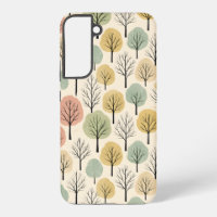 Minimalistische Herfst Tree Pattern Pastel Herfstb