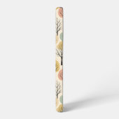 Minimalistische Herfst Tree Pattern Pastel Herfstb Samsung Galaxy Hoesje (Linkerkant)