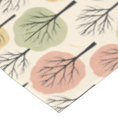 Minimalistische Herfst Tree Pattern Pastel Herfstb Tafelkleed (Gekanteld)