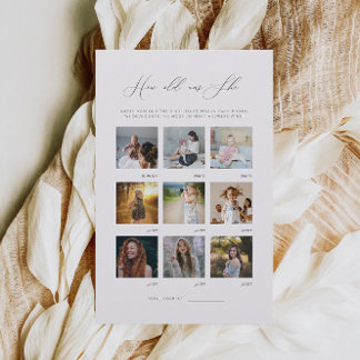 Minimalistische 'Hoe oud was ze' Bruiloft Borrel S