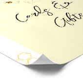 Minimalistische hommel Kaarten en cadeaus verjaard Poster (Hoek)