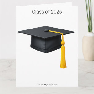 Minimalistische hond afstudeerkaart klas van 2026 kaart